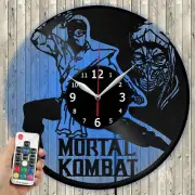 LED Clock Mortal Kombat LED Light Vinyl Record Wall Clock LED Wall Clock 1216