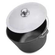Cast iron tourist cauldron with aluminum lid 2.11 gl. Brizoll . 2025