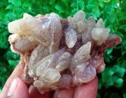 Calcite On Chalcedony Matrix Minerals