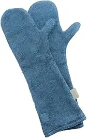 1Pair Pet Cleaning Towel Gloves Ultra Absorbent Microfiber for Quick Drying Dogs Puppies and Horses Portable Pet Care Accessory Random Colors for Outdoor Activities