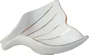 Soap Dish Mermaid Fish Tail Shape Ceramic Soap Holder Self Draining Soap Dish Waterfall Slot Sponge Holder Bathroom Accessories for Bathroom