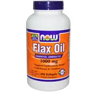 Now Foods, Flax Oil, Essential Omega 3's, 1000 mg, 250 Softgels