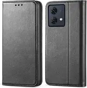 for Motorola Edge 50 Neo 5G (6.4 Inch) Case, FORZARMOR Wallet Cover for Moto Edge 50 Neo PU Leather Pockets Shockproof Magnetic Flip Card Holder (for Moto Edge 50 Neo, Black)