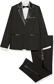 [Joey Couture] Boy's Tuxedo Suit Set with Shirt and Bowtie
