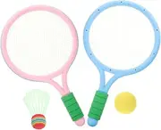 Abaodam 1Set Badminton Racket Set Rackets and Shuttlecocks for Outdoor and Indoor Fun Lightweight Portable Skid Handle for Ages and Up
