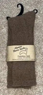 Alpaca Socks - Adult Large Therapeutic Copper Socks - Tan