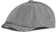 [AOOWU] Beret Cap Men's Flat Cap Barret Flat Cap Peaked Cap Gatsby Peaked Cap Newsboy Flat Beret Hat Costume Accessories for Spring Autumn Winter