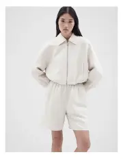 [Unison] Collared Jacket in Beige