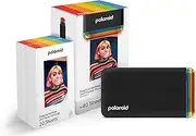 Polaroid Bundle Hi-Print+Paper - 2nd Generation - Bluetooth Connected 2x3 Pocket Photo, Dye-Sub Printer - Black