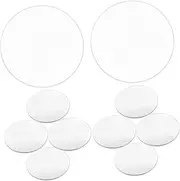 10Pcs Double Convex Optical Lens for Magnification Versatile Acrylic Magnifying Lenses for Reading Crafting and Engineering Use Equipment for Students