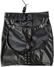 [ZARED] Buttocks Show Ass Show Leather Skirt Patent Leather Queen Sexy Lingerie Boyshort Latex Catsuit Sexy Women Leather Butt Lifter Enhancer Underwear Shapewear Short Rock Clubwear