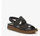 Earth Origins Lister Leather Backstrap Sandals Size 7 Color Black NIB