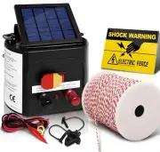 Fence Energiser 3Km 500M Electric Fencing Solar Fences Energizer Charger Wire