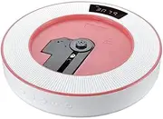 Portable Top Loading CD with AM/FM Stereo Radio in Black | CD-R/CD-RW Compatible | Port Supported(Pink)
