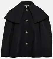 [Nina Ricci] Nina Ricci Wool-blend coat AU 18 black