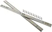 COHEALI Thickened Design Heavy Duty Drawer Slides Ball Bearing Sliding Rails Wide Two-Section Galvanized Coating for Cabinet Furniture