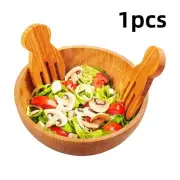 Unpainted Food Server Bamboo Salad Claws Salad Hands Salad Spoon Stirring Fork