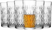 Highball Glasses Set of 6 - Drinking Glasses 330 ml - Tall Water Glass Sets - Glassware for Bar Mixed Drink Cocktail, Juice, Mojito, Iced Tea