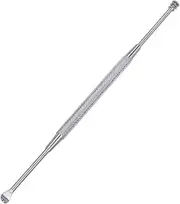 Stainless Steel Double Ended Ear Wax Remover Tool Kit Spiral Design Spoon for Easy Ear Care and Wax Removal Portable and Ear Cleaning Silver