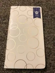 Staples Dotted Sheet Traveler's notebook With Gold Accents.7.25x4”. 60 Pgs. New