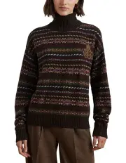 [Lauren Ralph Lauren] Fair Isle Wool-Blend Turtleneck Sweater in Multi