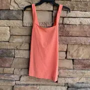 Athleta peach orange lightweight Arrival Tank Top Women Medium NWT
