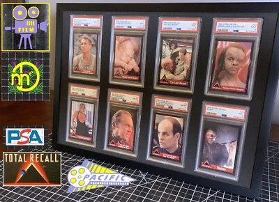 1990 Pacific Total Recall PSA Framed Set - PSA 8 NM-MT +9 MINT - Main Characters