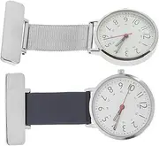 [AKOOSY] 2Pcs Nurse Pocket Watch Portable Metal Doctor Watch with Unique Design Lightweight and Compact for Medical Workers Stylish and present for Nurses