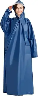 [Generic] Rain Coat Poncho | Rain Poncho For Men Women,Waterproof Hooded Unisex Poncho With Zippers For Easy Access Full Body Protection For Outdoor Travel Electric & Battery