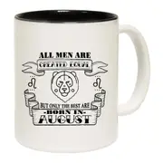 August Birthday All Men Are Created Equal Leo Mug Cup