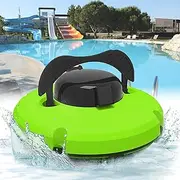 Swimming Pool Robot Cleaner,Cordless Robotic Pool Cleaner,Pool Vacuum Lasts 120 Mins 5200mah Battery 100/200 μ M Fine Filter for Above Ground Flat Pool,Green