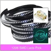 200pcs 1206 SMD PINK 660nm LED Electronics Components Light Emitting Diodes