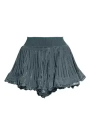 Elastic waist shorts skirt FR34,FR38 Green