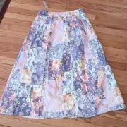 NWT Loft Spring Floral Patchwork Skirt ■ Size 2