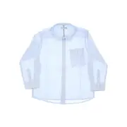 [MAYORAL] MAYORAL Cotton and linen-blend shirt Kids 10Y 10Y Blue
