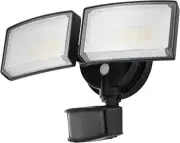 40W 4000 Lumen LED Security Lights with Motion Sensor Outdoor, Black