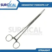 12" Fishing Straight Hemostat Forceps Locking Clamps Stainless German Grade