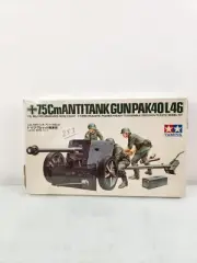 Tamiya 7.5Cm Antitank Gun PAK40/L46 1/35 Model Kit Made In Japan Vintage