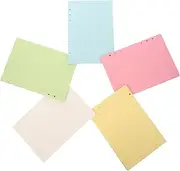 GRIRIW Wide Ruled Loose Leaf Paper 5 A5 Refill Paper Set Refillable Notebook Day Planner Refills Ring Planner Inserts