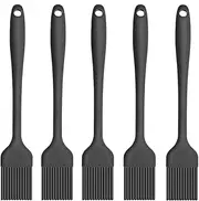 Pastry Brushes Silicone,5Pcs Black Basting Brush Silicone Pastry Brush Pastry Brushes for Baking Oil Brush Heat Resistant Mini Food Safe Brushes,Kitchen Cooking Tools 8.3inch