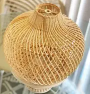 Cane Woven Lamp Shade Ceylon Lantern Cover Hanging Home Restaurant Hotel New