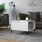 Wooden Coffee Table White Side Sofa Lounge Rectangle 55x55x36.5cm Wood