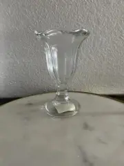 Vintage Anchor Hocking Sundae Milkshake Parfait Tulip Clear Glass 6Pc Set