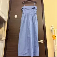 在飛比找蝦皮購物優惠-Zara 藍色度假風洋裝