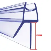 2Pcs Shower Door Seal Bath Shower Strip Seal or Screens Doors 4-6Mm Glass Seals