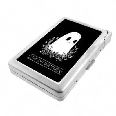 Sad Ghost Club Em1 Cigarette Case with Built in Lighter Metal Wallet