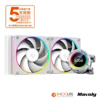 在飛比找momo購物網優惠-【ID-COOLING】SL240 WHITE 一體式水冷 