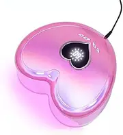 96W Professional UV LED Nail Lamp, High-Power UV Light Nail Gel Dryer with 39 Lamp Beads, 4 Timer Setting, Removable Base Plate