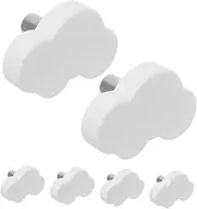 6pcs Cartoon Drawer Handles Soft Rubber Cabinet Knobs for Boys and Girls Decorative Pulls
