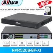 Dahua NVR5208-8P-XI 4K 8-Channel POE NVR 32MP Network Video Recorder CCTV System